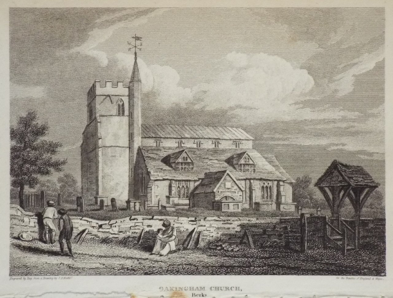 Print - Oakingham Church, Berks.